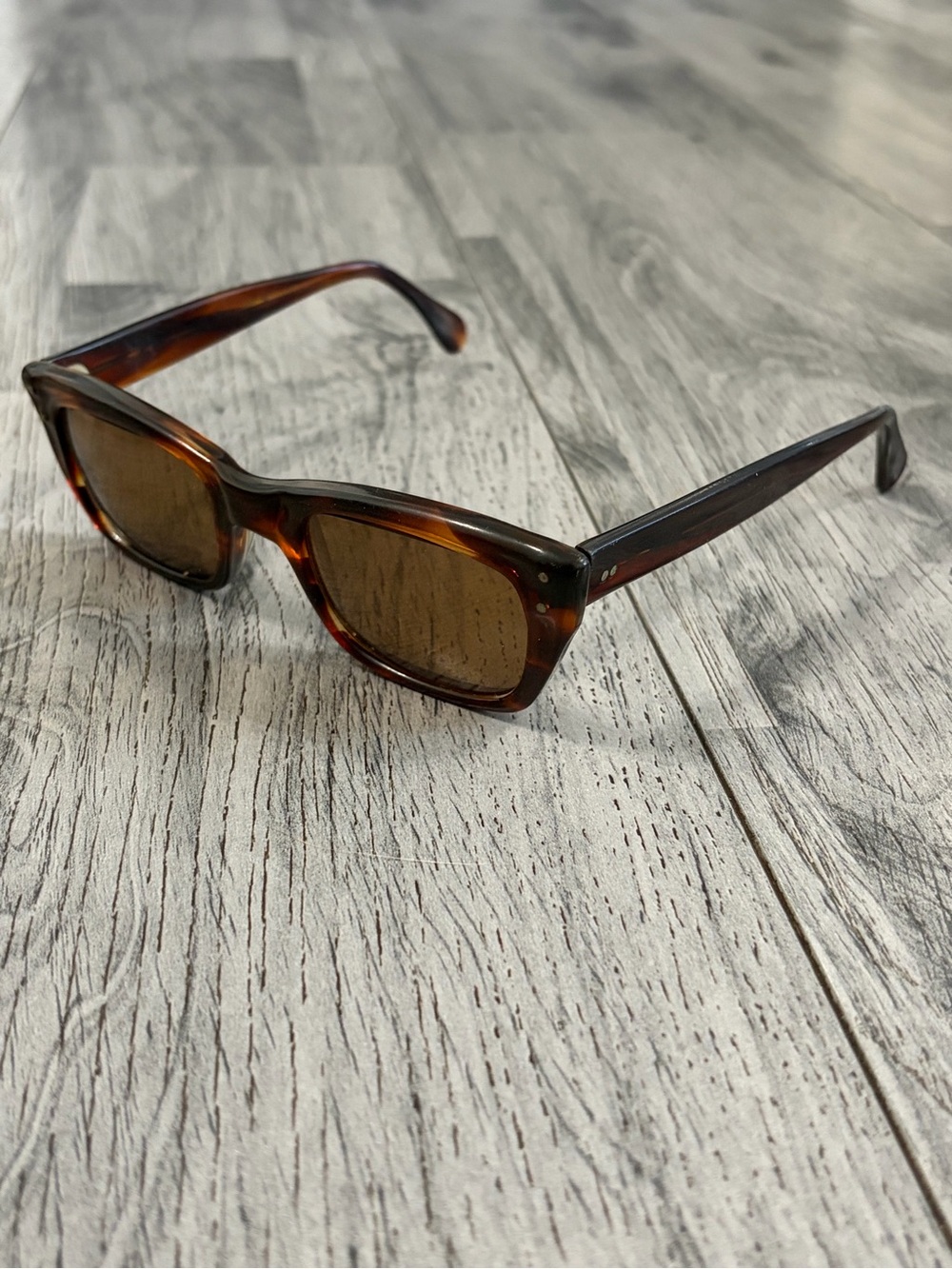 Tart Optical OTE Tortoiseshell Square Frame Sunglasses 1950 Vintage USA